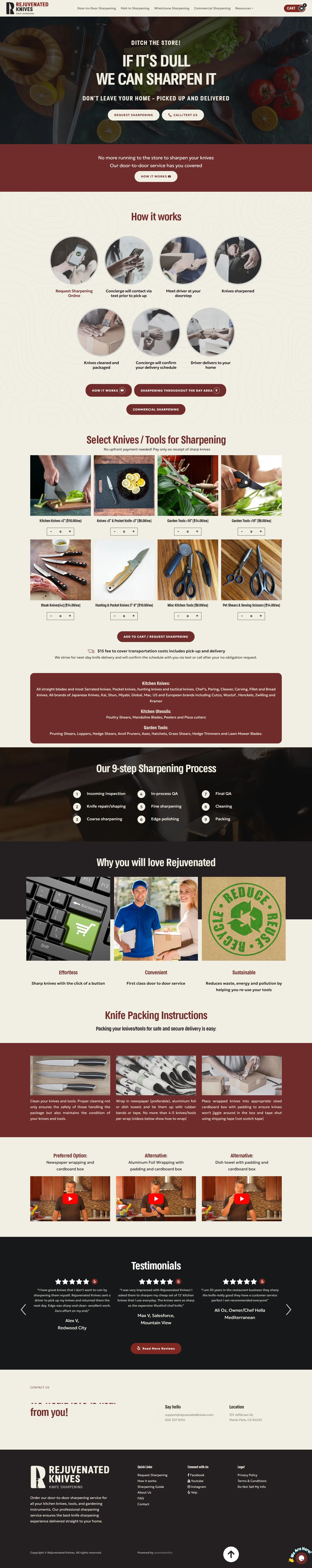 get.rejuvenatedknives.com / new wordpress website