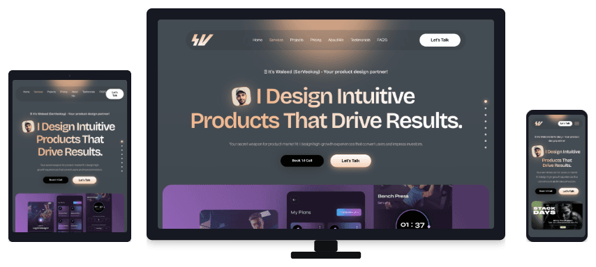 SerVeekay responsive website mockup