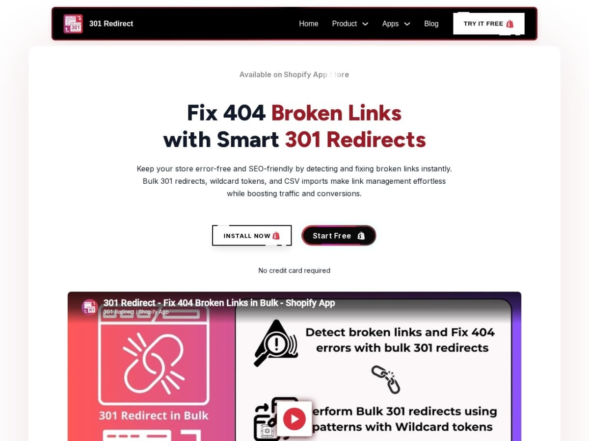 Screenshot preview for 301-redirect