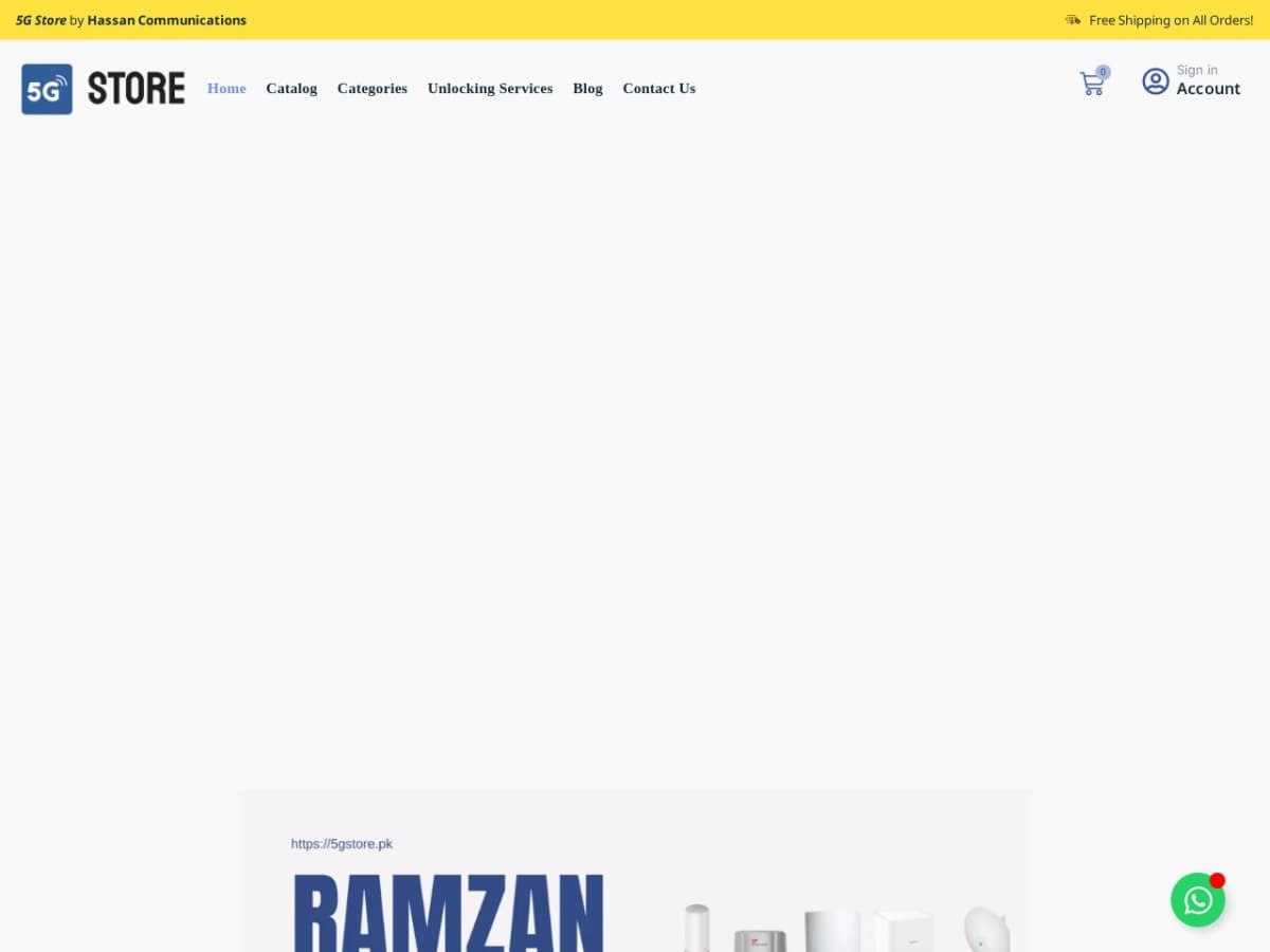 Screenshot preview for 5gStore