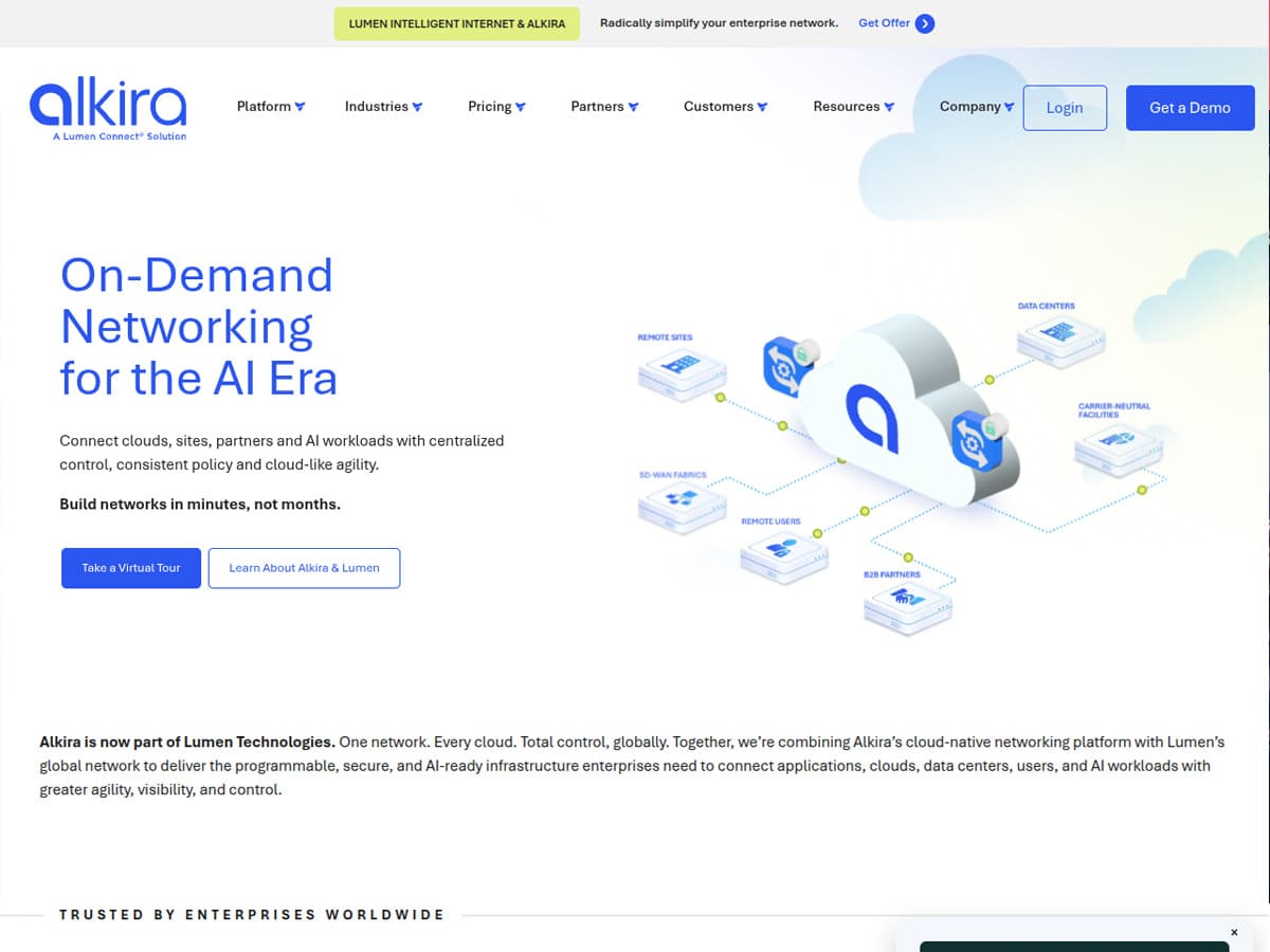 Screenshot preview for Alkira