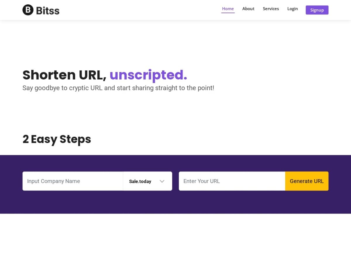 Screenshot preview for Bitss