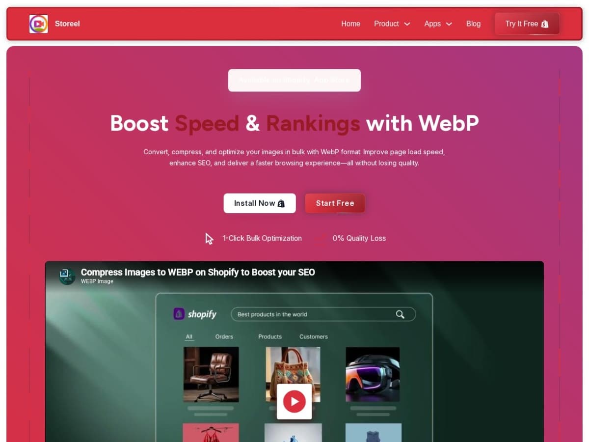 Screenshot preview for Shoppable